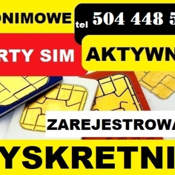 Ogłoszenie - Szczecin zarejestrowane karty sim startery telefoniczne zdalna rejestracja kart sim online prepaid - Zachodniopomorskie