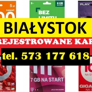 Ogłoszenie - Zarejestrowane karty SIM Białystok - Podlaskie