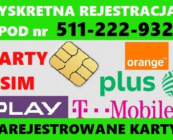Ogłoszenie - Czeskie KARTY SIM startery telefoniczne prepaid aktywne zestawy SIM działające TMobile GO O2 Vodafon Toruń