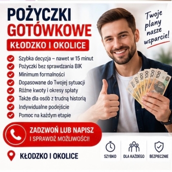Ogłoszenie - Potrzebujesz gotówki? Skontaktuj się