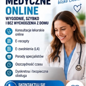 Ogłoszenie - Usługi medyczne online – wygodnie i bez wychodzenia z domu
