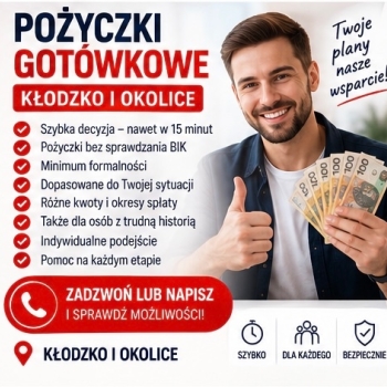 Ogłoszenie - Pożyczki gotówkowe