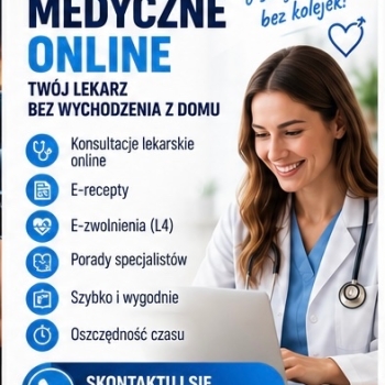 Ogłoszenie - Usługi medyczne online – wygodnie i bez wychodzenia z domu