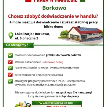 Ogłoszenie - Praca w Markecie Dino