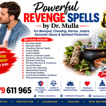 Ogłoszenie - Powerful Revenge Spells by Dr. Mulla for Karma, Spiritual Justice, Negativity Reversal and Spiritual Protection