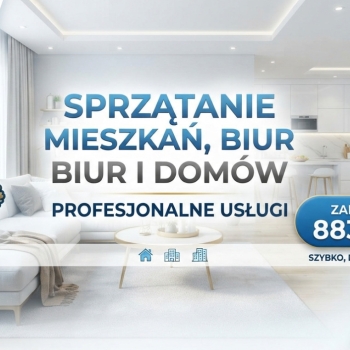 Ogłoszenie - Jednorazowe sprzątanie mieszkania Masłów Sprzątanie po przeprowadzce Masłów Firma sprzątająca Masłów - Kielce - 1,00 zł