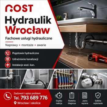 Ogłoszenie - ROST - szybka pomoc hydrauliczna Wrocław