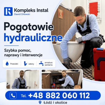 Ogłoszenie - Naprawy hydrauliczne w Łodzi i okolicach